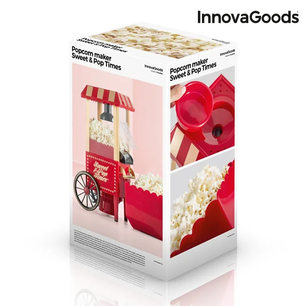 InnovaGoods попкорн производитель сладкий и поп раз 1200 Вт красный