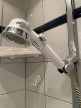 Cabezal de ducha presurizado, ahorro de agua de alta presión, manguera de soporte libre perforado, accesorios de baño ajustables, juego de Ducha
