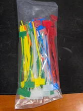 Tag-Labels Markers Cable-Ties Self-Locking Plastic Nylon 100pcs 4--150mm