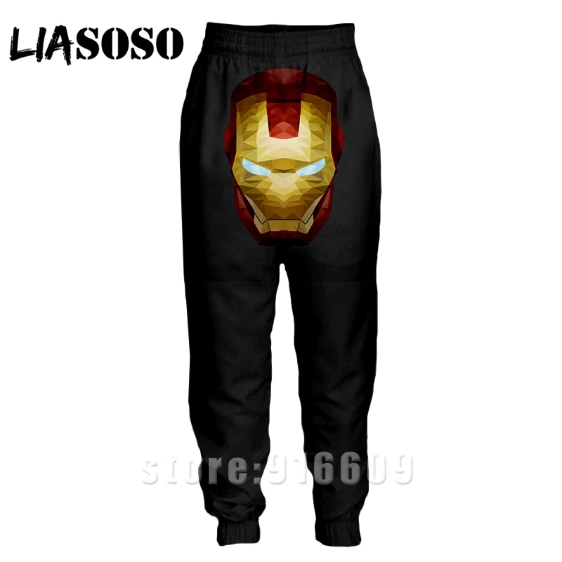 3d принт для мужчин и женщин Полная длина jogger дети Sweatpant зимние Железный человек брюки Аниме Мстители повседневные забавные Топ спортивные брюки A251