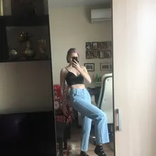 Pantalones vaqueros lisos Vintage de cintura alta para mujer, Jeans de pierna ancha para estudiantes, holgados, a la moda, Harajuku, Chic, informal