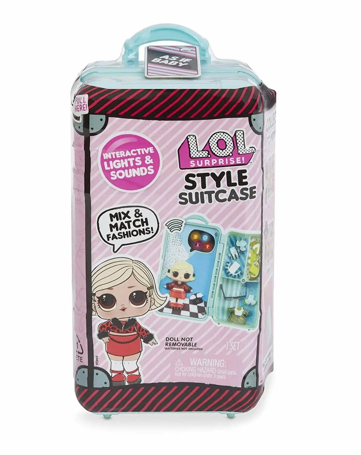  Style Suitcase-Suitcase Stylist with doll As if Baby