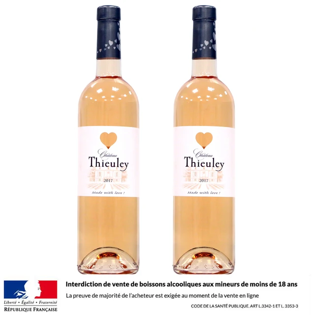 Château Thieuley Rosé 75 cl 2017 Vin Rosé 2 Bouteilles 1