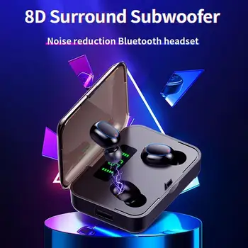 

TWS Bluetooth Earphone Wireless Headphones Gaming Headset With Microphone Earbuds Charging Box 8D Stereo Sports Waterproof