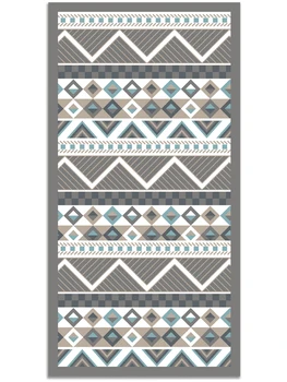 

Panorama® Vinyl Rug Aztec Blue Colour | Kitchen Carpet | Living Room Rug | XXL Rugs | PVC Rugs