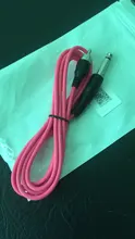 Línea de gancho de tatuaje de silicona para máquina de tatuaje con interfaz RCA recta, accesorios de fuente de alimentación, Clip de tatuaje, Cable de línea