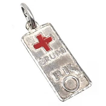 

Silver Plate Law 925m network cross 18mm. Blood group [AB5543GR] -Customizable-RECORDING INCLUDED IN THE PRICE