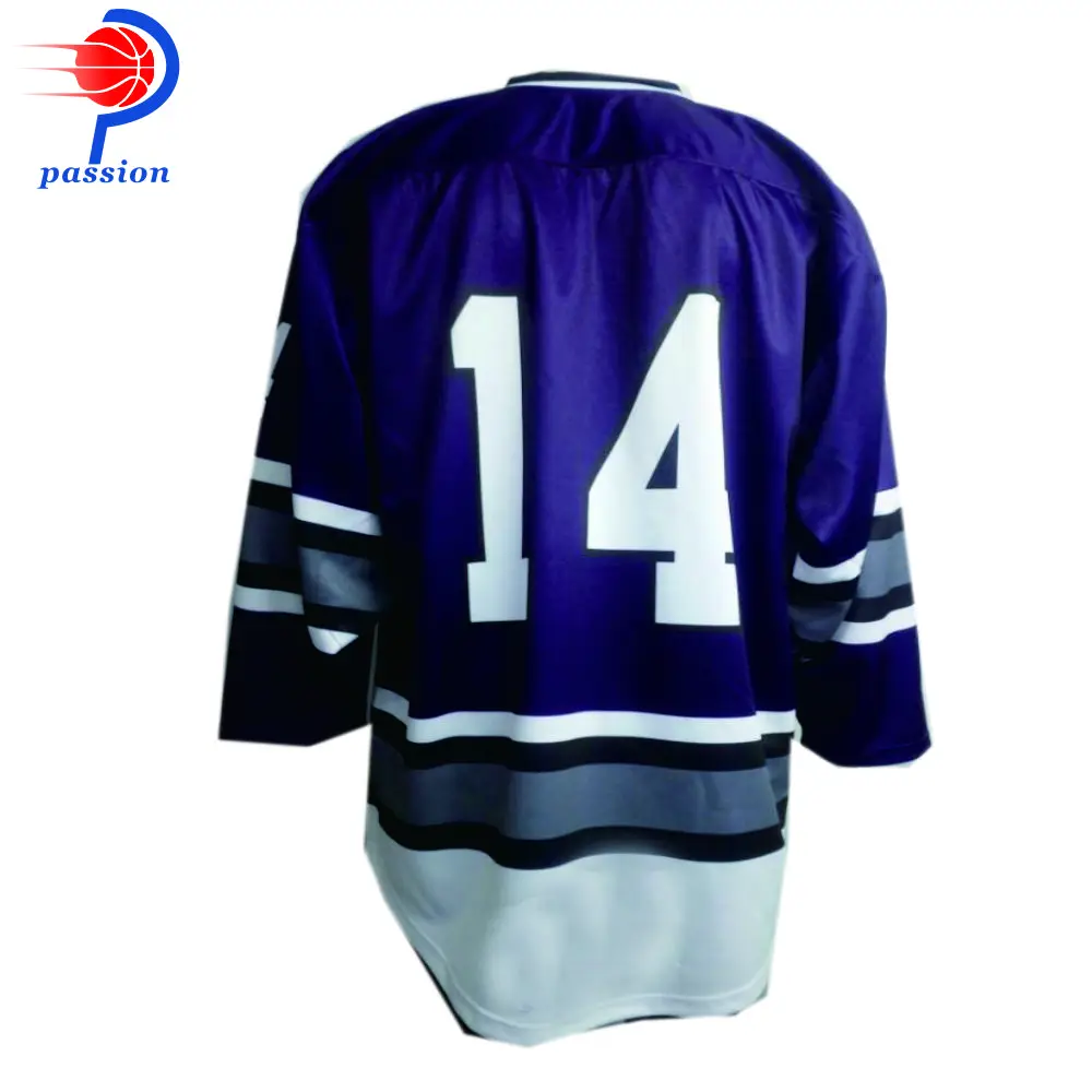All Season 3/4 Sleeves Sublimation 100% Polyester Ice Hockey