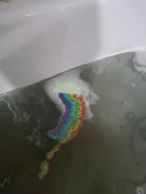 Jabón de sal de baño arcoíris, 110g, Natural, cuidado de la piel, bomba de ducha exfoliante