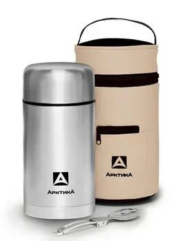 

Thermos with super-wide throat for soup and food in a case, 1000 ml, Arctic