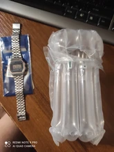 Reloj digital vintage para hombres y mujeres, pulsera con pantalla led electrónica de oro y plata para militares, en color negro, ideal para deportes y regalo