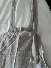 Monos holgados de algodón y lino para mujer, mono de bolsillos, pantalones recortados de camal ancho, 2020