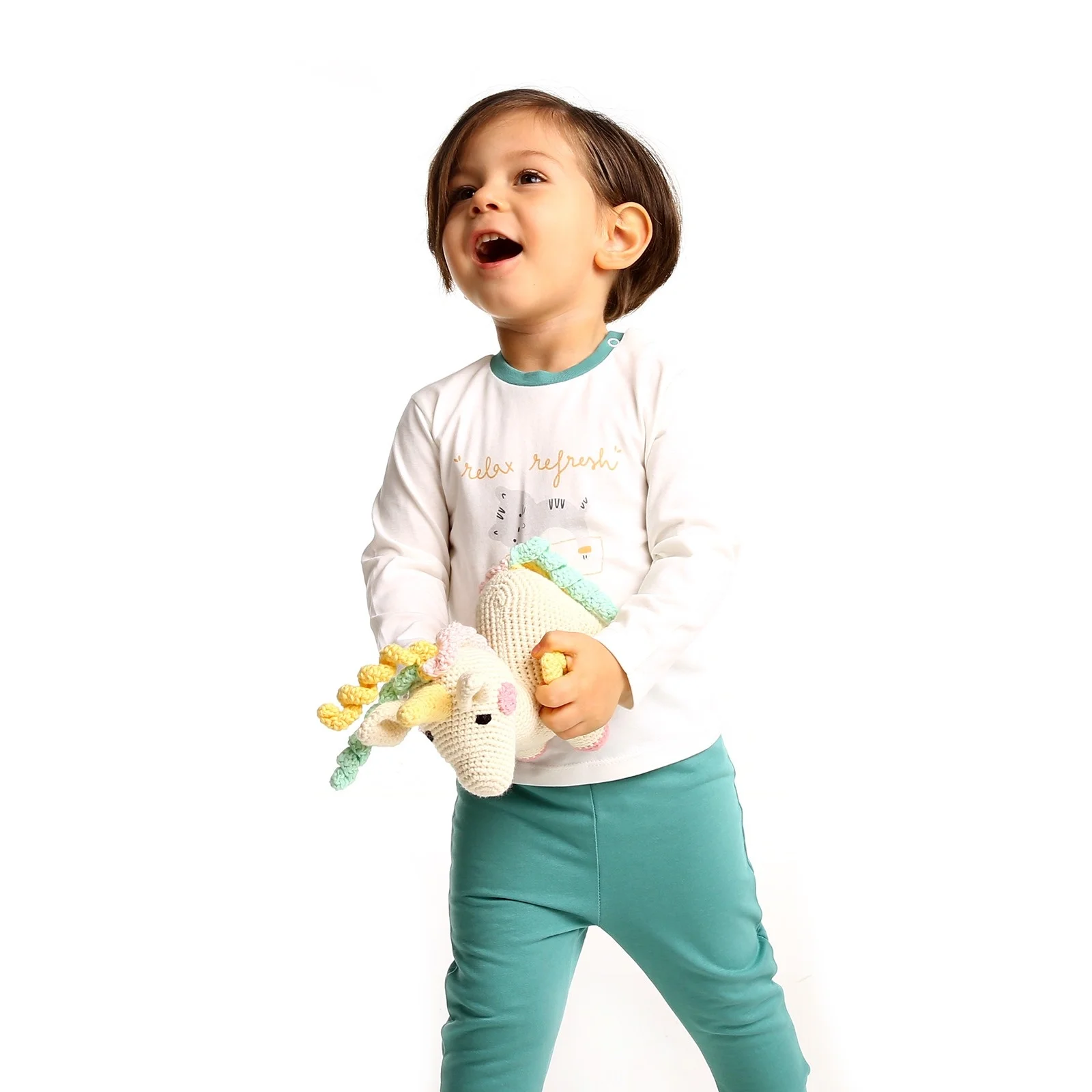 

ebebek Bebbek Summer Baby Boy Relax Sweatshirt Pant 2 pcs Set