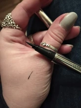 Delineador de ojos líquido negro para mujer, delineador profesional de larga duración, resistente al agua, de secado rápido, lápiz, herramientas de belleza, 1 ud.