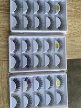 Pestañas postizas 3D de visón gruesas, 5 pares, maquillaje, pestañas llamativas, volumen Natural, suaves, g800