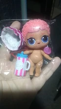 5 unid/set lol ropa de la muñeca zapatos botella gafas L O L ¡Sorpresa! Muñeca grande de 8cm para niñas, juguete para regalo