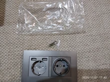 Wall-Socket Pc-Panel Charge-Port COSWALL Black Hidden Standard Russia Spain EU with 2-Usb