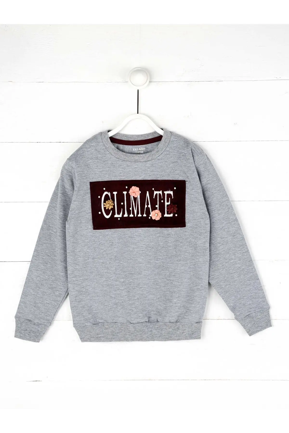

Gray Seasonal Girl Child Sweatshirt