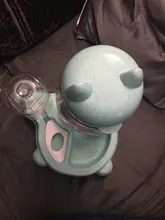 Alimentador automático de mascotas, para perros y gatos, depósito de comida de 2.2L y de agua de 528ml, suministro lento de comida