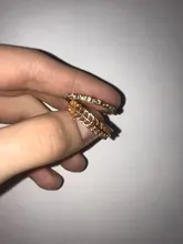 Tocona 8 unids/set, Anillos geométricos conjuntos de cristal claro de cadena de oro de piedra anillos de apertura para la joyería de las mujeres accesorios 9012