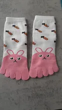 Los niños de dedo calcetines bebé niño niños niñas niños de dibujos animados de animales cinco calcetín con dedos medias, calcetines del dedo del pie 1 pares calcetines del bebé lindo