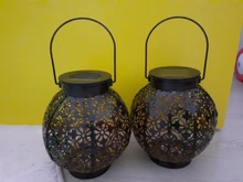 Led-Lantern Control Solar-Lamp Garden-Light Sensitive-Sensor Hanging Outdoor Olive-Shape