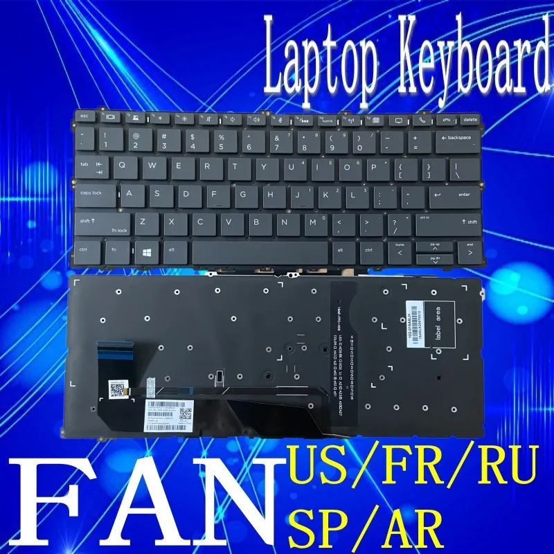 Tastiera Per Laptop Per Notebook Hp Elitebook X360 1030 G2 Us