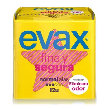 

Normal Sanitary Pads with Wings Evax (12 uds)