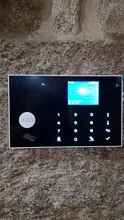 Sistema de alarma inalámbrico para uso en el hogar, detector de intrusos y ladrón con cable, detecta RFID TFT, con teclado táctil, 11 idiomas, soporte wifi/gsm de 433Mhz y compatible con Alexa