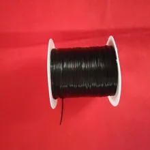 Cordón de hilo de poliéster elástico transparente con cuentas para fabricación de joyas