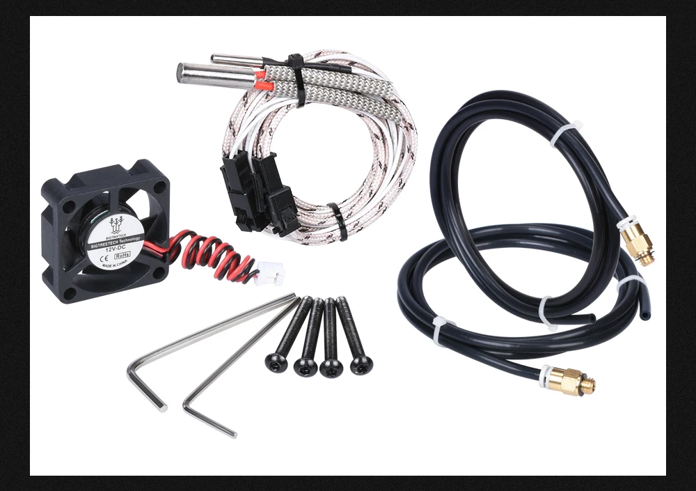BIGTREETECH 2 в 1 Out Hotend 12 В 24 в смешанный цвет j-головка 1,75 мм для деталей 3D-принтера Titan MK8 Bowden экструдер термисторный нагреватель