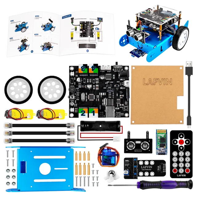 LAFVIN IBOT Programmable Education Smart Robot Car Kit for Arduino Graphical Programming with User Manual + Tutorial 1