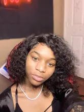 Rizado Bob peluca del pelo humano del frente del cordón pelucas con minimechones brasileño Remy pelo humano Pelo Corto Pre arrancado peluca para las mujeres negras de la onda profunda de la peluca