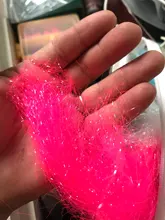 Pelo de fantasma atado de moscas, material sintético translúcido fino para atar alas, colas y cuerpos, 10 colores opcionales