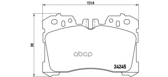 Колодки Тормозные Дисковые Передн Lexus: Ls(Uvf_, Usf_) 06- Brembo арт. P83075