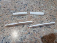 Acoustic-Guitar Saddle-And-Nut Bone-Bridge 6-String Real-Bone of 4pcs Made New 2sets