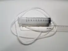 Jeringa de plástico de 100ml, Kit de Tubo Transparente de 80cm para medir nutrientes, útil para el hogar