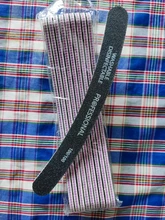 Limas profesionales para uñas, 100/180 de papel de lija, pulido de uñas, herramientas de cuidado de manicura, 10 Uds./15 Uds.