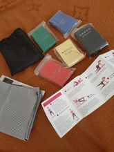 Juego de bandas de resistencia para Yoga, 5 colores, gomas para entrenamiento de cadera y muslo, cintas elásticas para Fitness, entrenamiento en gimnasio