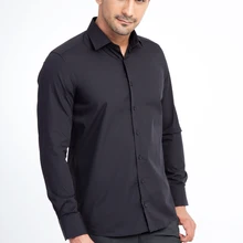 Kigili мужские футболки с длинным рукавом, Однотонная рубашка, рубашка с длинным рукавом для кожи дружественное Высокое качество Мужская Повседневное регулярные Slim Fit Топы с коротким рукавом shirt camisa masculina р