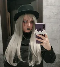 EYESHARE-1 par de lentes de contacto de malla blanca de gran diámetro, cosméticos para ojos de colores, lentes de contacto para Cosplay para Halloween