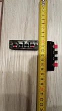2 uds. De plástico 4 conector de posiciones Terminal Push In Jack carga de resorte Audio altavoz terminales protoboard Clip