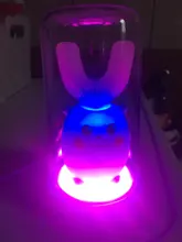 XaoMi-cepillo de dientes eléctrico inteligente de silicona para chicos, ultrasónico, automático, con patrón de dibujos animados, 360 grados