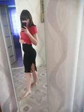 Falda ceñida para mujer, falda elástica con abertura, media pantorrilla, ajustada, de punto, Otoño e Invierno