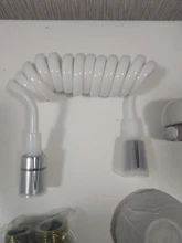 Faucet Toilet-Cleaner-Set Bidet-Sprayer Shower White Wall-Mounted Accoona A3167G