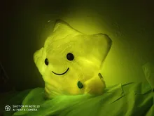 34CM Creative Toy Luminous Pillow Soft Stuffed Plush Glowing Colorful Stars Cushion Led