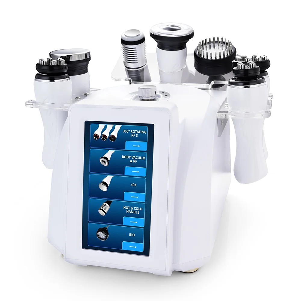 US $542.84 Multifunction 40K Ultrasound Cold Hot Hammer EMS LiftingFat Reduction Rotating Rf Machine