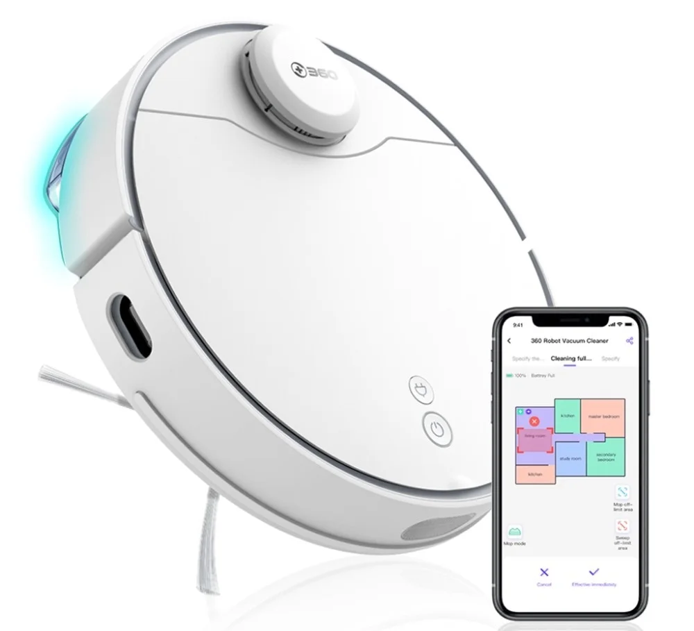 Робот-пылесос 360 Robot Vacuum Cleaner S9 моющий |