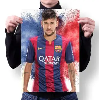 Плакат Неймар да Силва Сантос Жуниор Neymar da Silva Santos Junior №14 А3 | Дом и сад