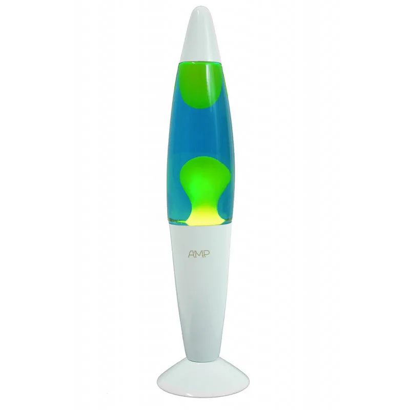 Лава лампа Amperia Rocket Желтая/Синяя(35 см